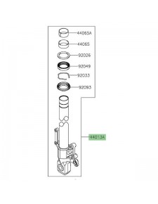 Tube de fourche gauche Kawasaki Versys 650 (2022-2024) | Réf. 440130398