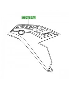 Autocollant flanc de carénage Kawasaki Versys 650 (2022-2023) | Moto Shop 35