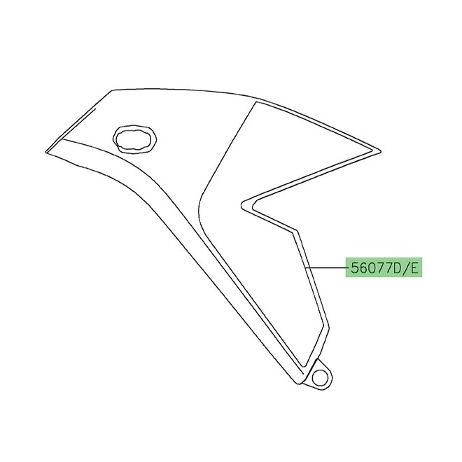 Autocollant flanc de carénage Kawasaki Versys 650 (2024) | Moto Shop 35