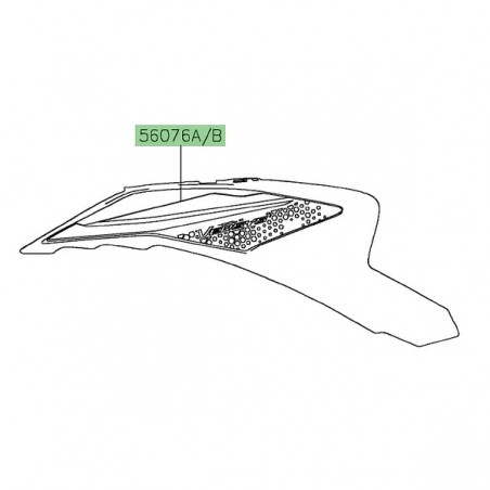 Autocollants flanc de réservoir Kawasaki Versys 650 (2022-2023) | Moto Shop 35