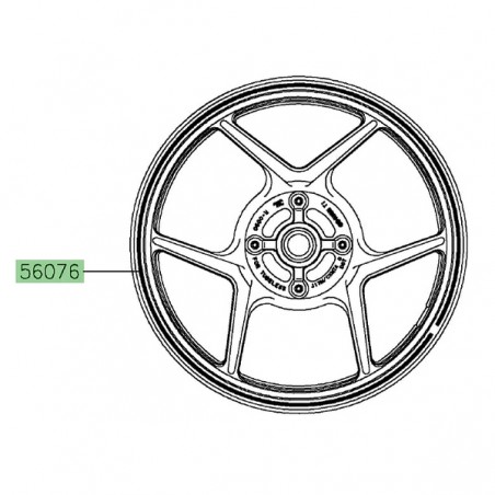 Liseré de jante Kawasaki Versys 650 (2022-2024) | Moto Shop 35