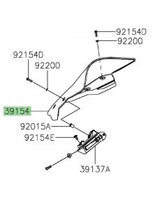 Bulle d'origine Kawasaki Versys 650 (2022-2024) | Réf. 391540415
