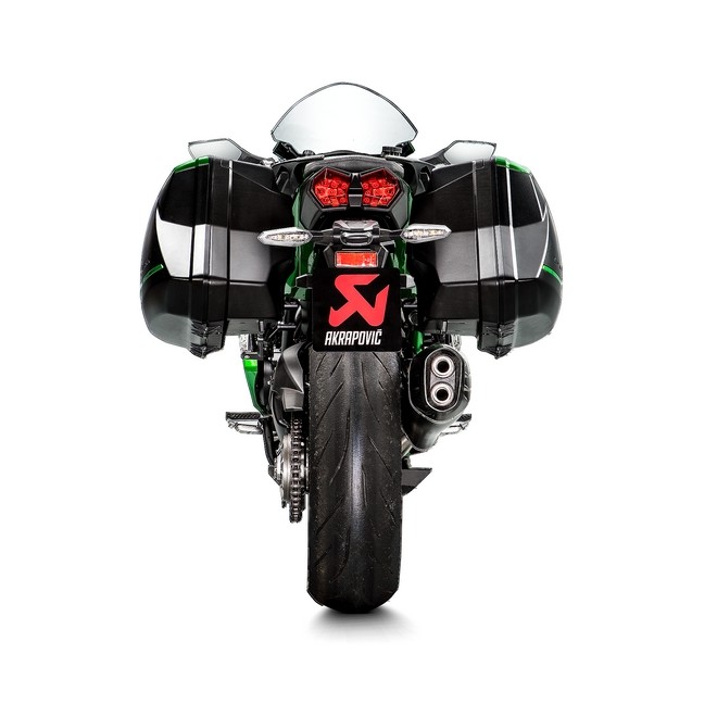 Échappement Akrapovic titane noir Kawasaki Ninja H2 SX (2018-2020) | Réf. S-K10SO21-HRAABL