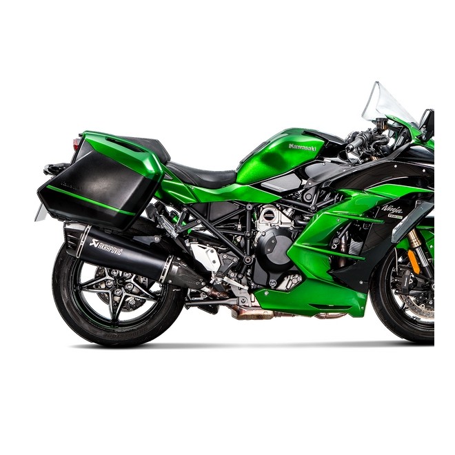 Échappement Akrapovic titane noir Kawasaki Ninja H2 SX (2018-2020) | Réf. S-K10SO21-HRAABL