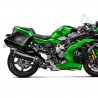 Échappement Akrapovic titane noir Kawasaki Ninja H2 SX (2018-2020) | Réf. S-K10SO21-HRAABL