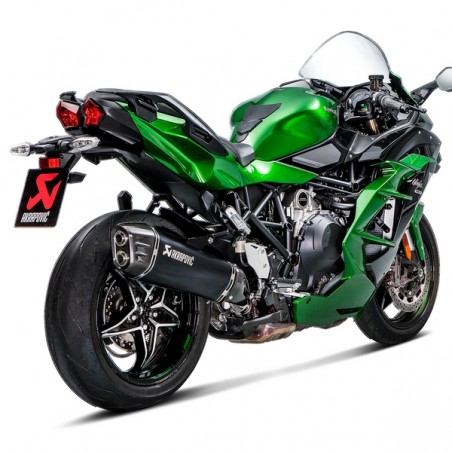 Échappement Akrapovic titane noir Kawasaki Ninja H2 SX (2018-2020) | Réf. S-K10SO21-HRAABL