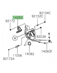 Obturateur feux additionnels Kawasaki 140930565 | Moto Shop 35