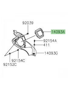 Obturateur prise USB Kawasaki 140931077 | Moto Shop 35