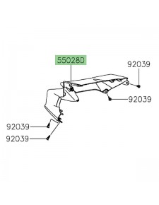 Bec de canard Kawasaki Versys 650 (2022-2024) | Réf. 550280810