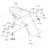 Patte fixation durites de frein garde-boue avant Kawasaki Versys 1000 (2015-2024)