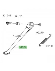 Béquille latérale Kawasaki 340240152 | Moto Shop 35