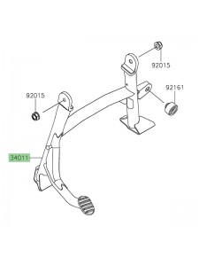 Béquille centrale Kawasaki 340110037 | Moto Shop 35