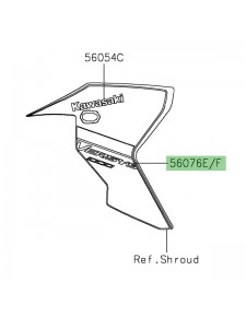 Autocollant "Versys 1000" écope de radiateur Kawasaki Versys 1000 (2023-2024) |Moto Shop 35