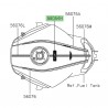 Autocollant 3D "SE" réservoir Kawasaki Versys 1000 SE (2019-2024) |Réf. 560542435