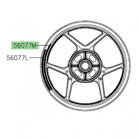 Liserè de jante "1000" Kawasaki Versys 1000 (2023-2024) | Moto Shop 35