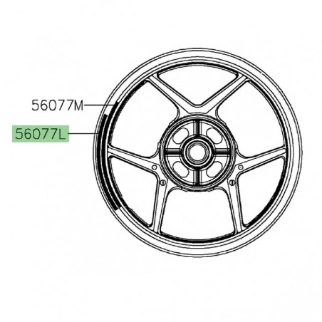 Liserè de jante Kawasaki Versys 1000 (2023-2024) | Moto Shop 35