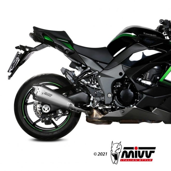 Silencieux MIVV Delta Race Inox Kawasaki Ninja 1000SX (2020-2024) | Réf. K.054.LDRX