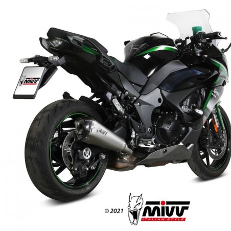 Silencieux MIVV Delta Race Inox Kawasaki Ninja 1000SX (2020-2024) | Réf. K.054.LDRX