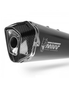 Silencieux MIVV Delta Race Inox noir Kawasaki Ninja 1000SX (2020-2024) | Réf. K.054.LDRB