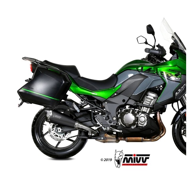 Silencieux MIVV Delta Race Inox noir Kawasaki Versys 1000 (2019-2024) | Réf. K.049.LDRB