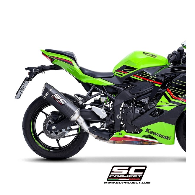 Silencieux SC Project SC1-S Carbone Kawasaki Ninja ZX-4R (RR) (2024-2026) | Réf. K42A-125C