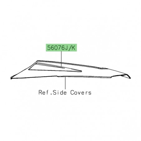 Autocollant coque arrière Kawasaki Ninja 1000SX (2021-2024) | Moto Shop 35