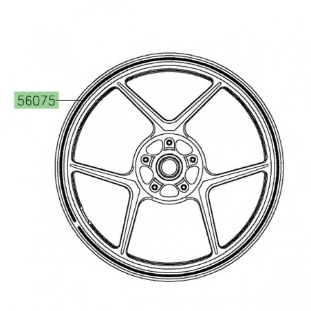 Liserè de jante Kawasaki Ninja 1000SX (2020-2024) | Moto Shop 35