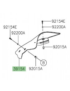 Bulle d'origine Kawasaki Ninja 1000SX (2023-2024) | Réf. 391540434