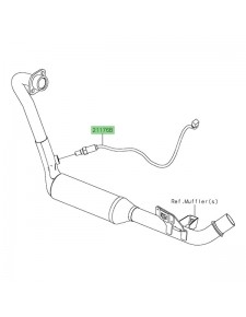 Sonde lambda Kawasaki 211760967 | Moto Shop 35
