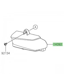 Couvre canister Kawasaki Z125 (2021-2024) | Réf. 140921152