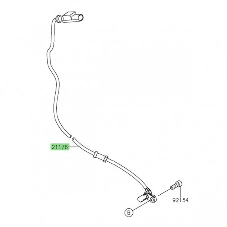 Câble ABS arrière Kawasaki 211760951 |Moto Shop 35
