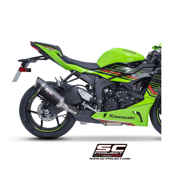 Silencieux SC Project SC1-R Carbone Kawasaki Ninja ZX-6R (2024-2026) | Réf. K35B-T90C
