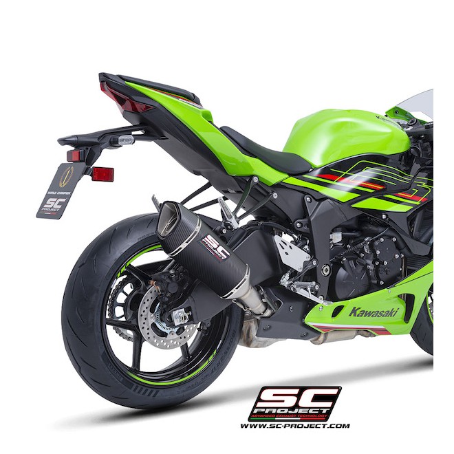 Silencieux SC Project SC1-R Carbone Kawasaki Ninja ZX-6R (2024-2026) | Réf. K35B-T90C