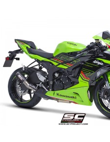 Silencieux SC Project CR-T Carbone Kawasaki Ninja ZX-6R (2024-2025) | Réf. K35B-T36C