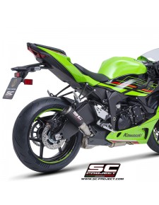 Silencieux SC Project CR-T Carbone Kawasaki Ninja ZX-6R (2024-2025) | Réf. K35B-T36C
