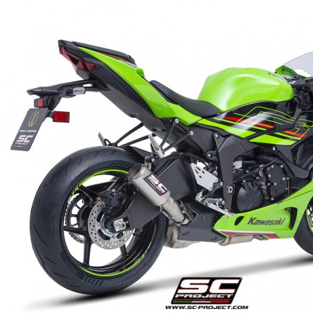 Silencieux SC Project CR-T Titane Kawasaki Ninja ZX-6R (2024-2026) | Réf. K35B-T36T