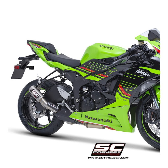 Silencieux SC Project CR-T Titane Kawasaki Ninja ZX-6R (2024-2026) | Réf. K35B-T36T