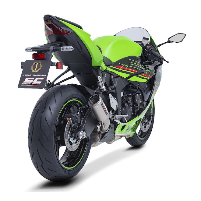 Silencieux SC Project CR-T Titane Kawasaki Ninja ZX-6R (2024-2026) | Réf. K35B-T36T