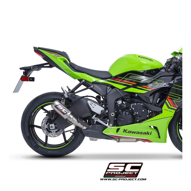 Silencieux SC Project CR-T Titane Kawasaki Ninja ZX-6R (2024-2026) | Réf. K35B-T36T