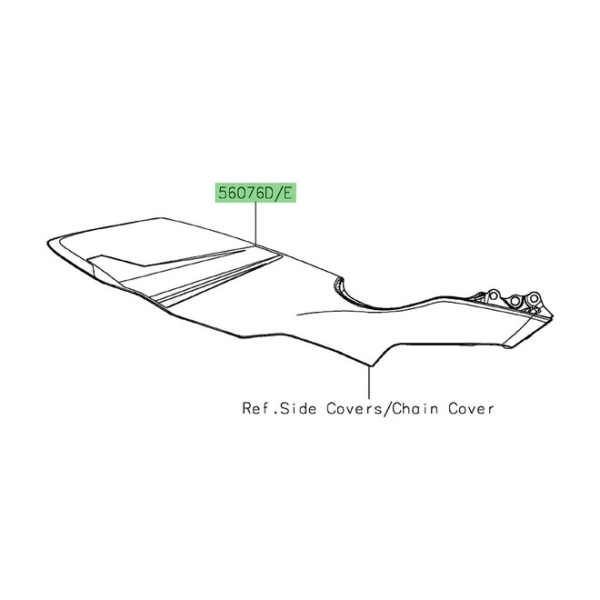 Autocollant supérieur habillage sous réservoir Kawasaki Z125 (2022-2024) | Moto Shop 35