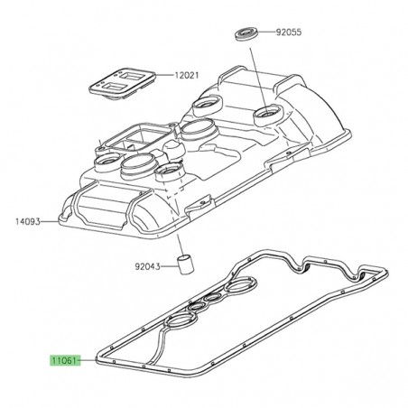 Joint de cache culbuteur Kawasaki 110611337 | Moto Shop 35