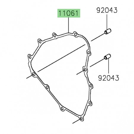 Joint de carter d'alternateur Kawasaki 110611252 | Moto Shop 35