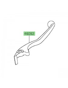 Levier de frein avant Kawasaki 460920028 | Moto Shop 35