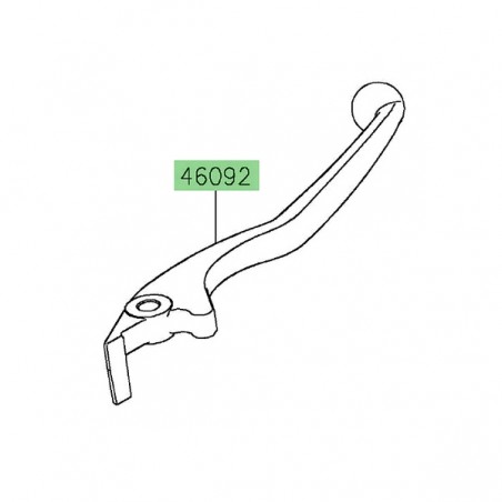 Levier de frein avant Kawasaki 460920028 | Moto Shop 35