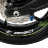 Liserés de jantes verts Puig Kawasaki Z650 (2017-2024)