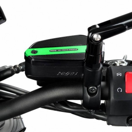 Couvercle vert bocal maitre cylindre de frein avant Puig Kawasaki Z650RS (2022-2024) | Réf. 9275V