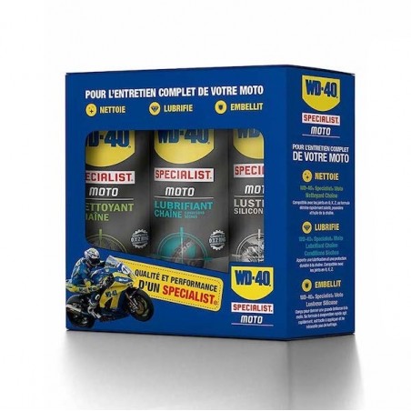 Kit entretien kit chaîne + moto WD40 | Réf. ASIFSPRAY33345
