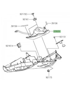 Feu arrière à Leds Kawasaki Z400 (2019-2022) | Réf. 230250385