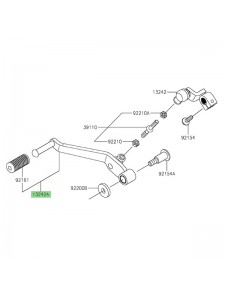 Sélecteur de vitesse d'origine Kawasaki 132420254 | Moto Shop 35