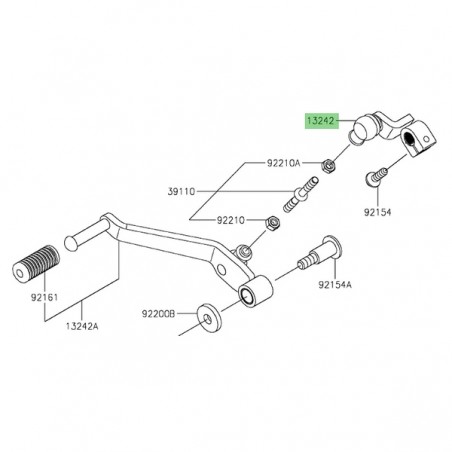 Rotule de sélecteur de vitesse Kawasaki 132420253 | Moto Shop 35
